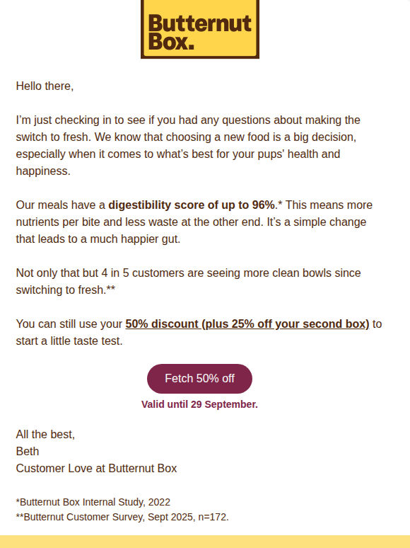 Have a question about going fresh?
