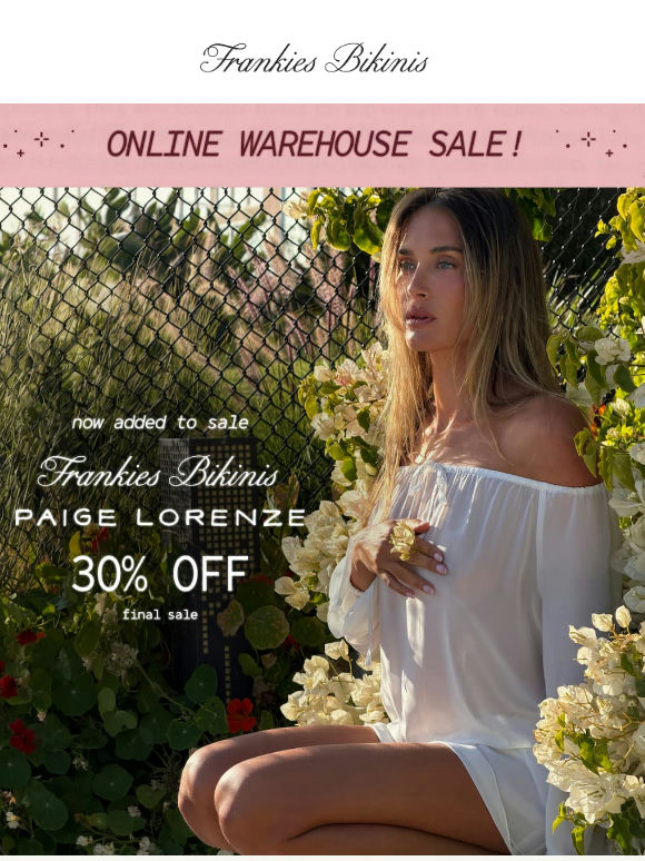 30% Off Paige Lorenze x Frankies: The Bikini Bride