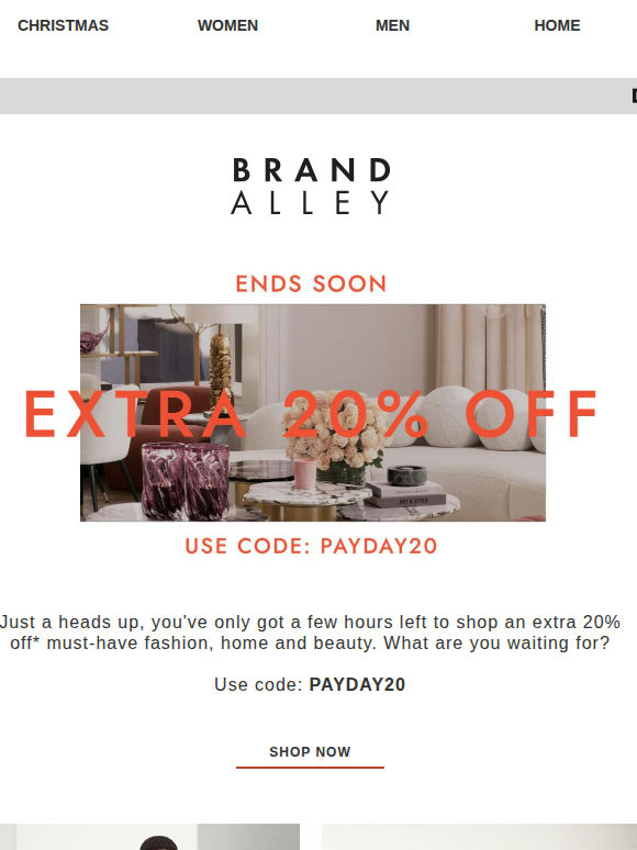 Last Chance: Extra 20% ends soon