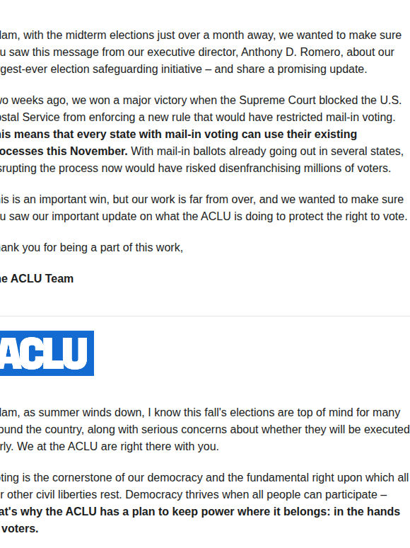 RE: Our most ambitious election protection program EVER