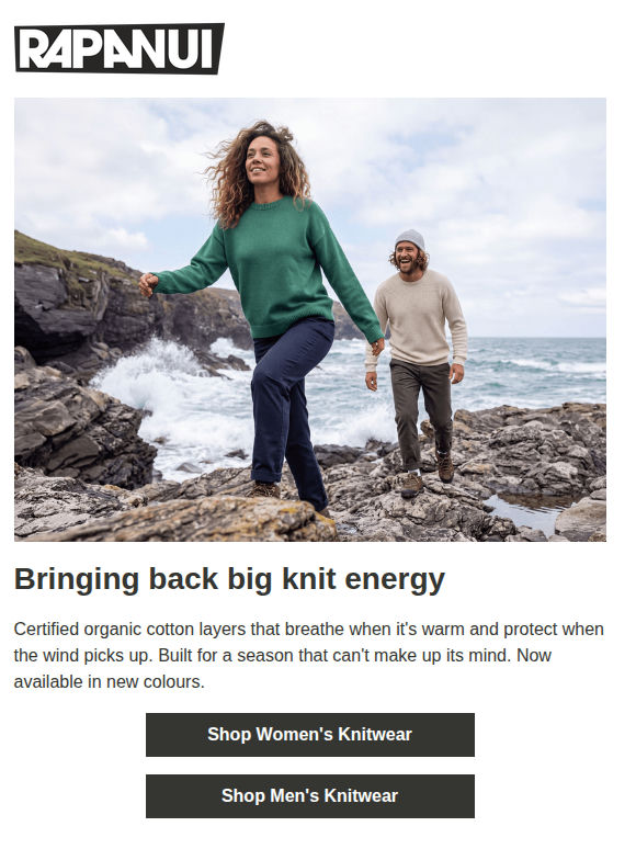 New Knitwear, Same Organic Cotton