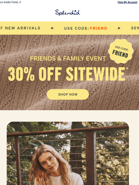 30% OFF the Newest Styles