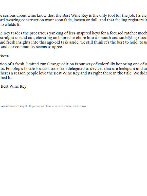 4.9 Stars for the Best Wine Key