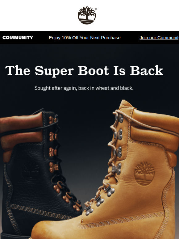 The Super Boot Returns, In Wheat And Black.