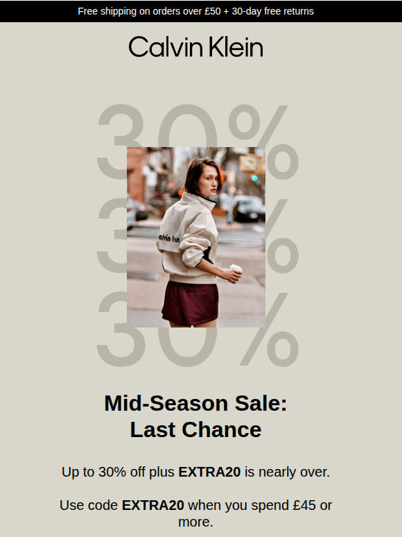 Mid-Season Sale: Last Chance