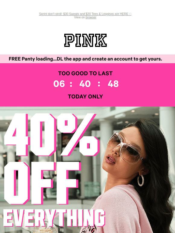 Today Only: 40% Off EVERYTHING 🏃‍♀️‍➡️