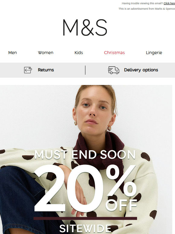 20% off – must end soon 🚨