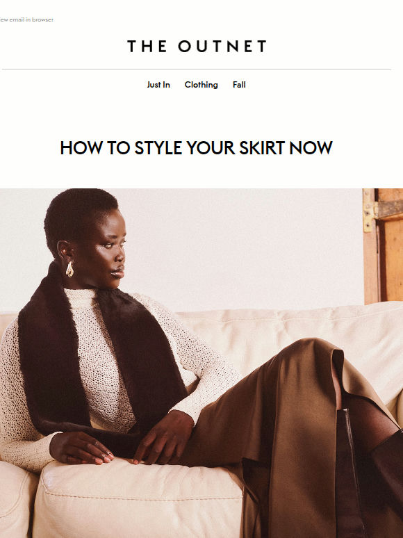Styling your skirt for winter, by our Fashion Consultant
