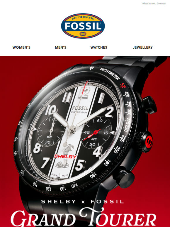 Full speed ahead for Shelby x Fossil 🏁