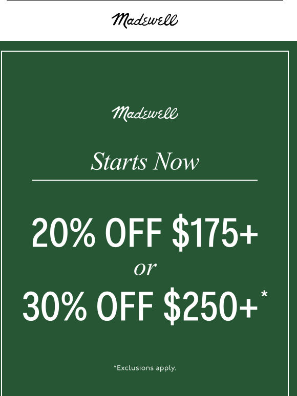 It’s here: up to 30% off new arrivals and more