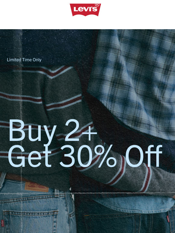 Buy 2+ styles, get 30% off