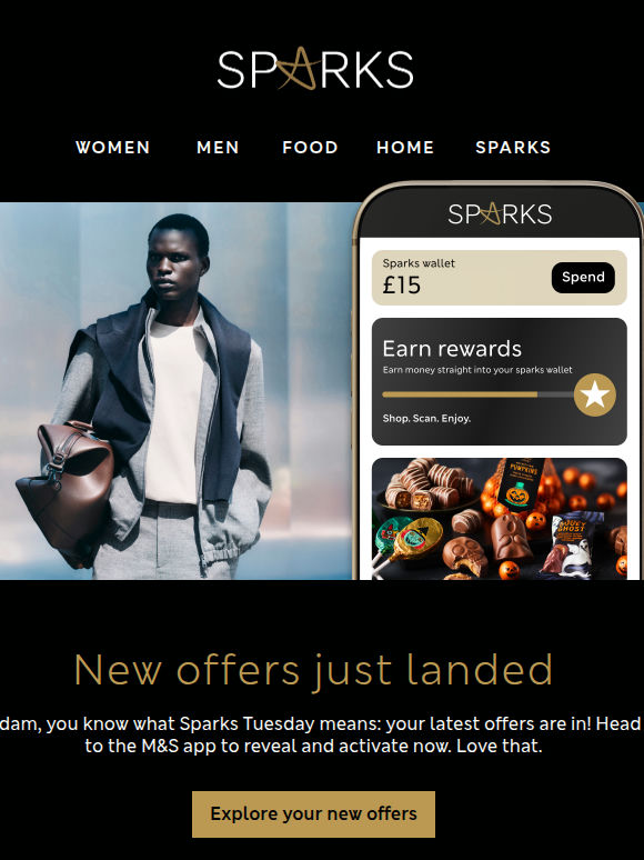 Tuesday = new Sparks offers day ✨