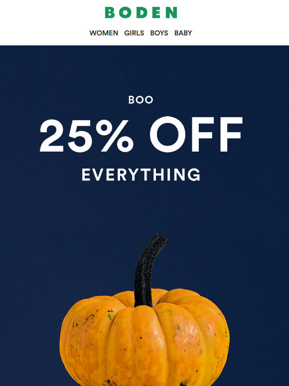 25% off won't last forever