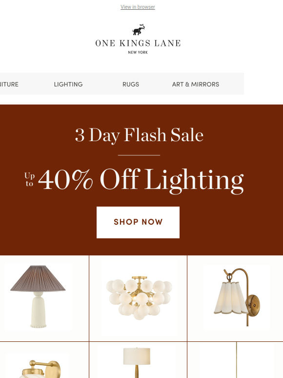 ⚡3-Day Flash Sale — Up to 40% Off Lighting