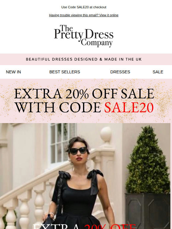 Extra 20% Off Sale with code SALE20