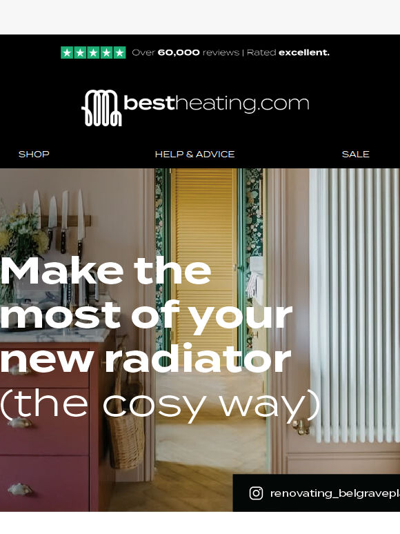 Make the most of your new radiator (the cosy way)