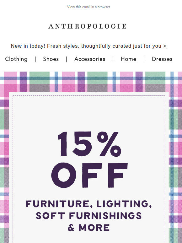 hello 15% off home 👋 bye-bye January