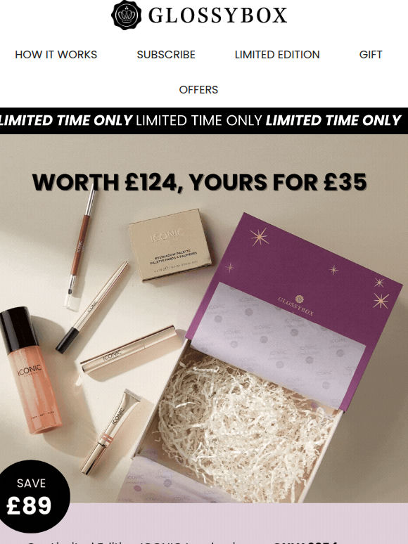 SAVE £89 on the  ICONIC London Edit