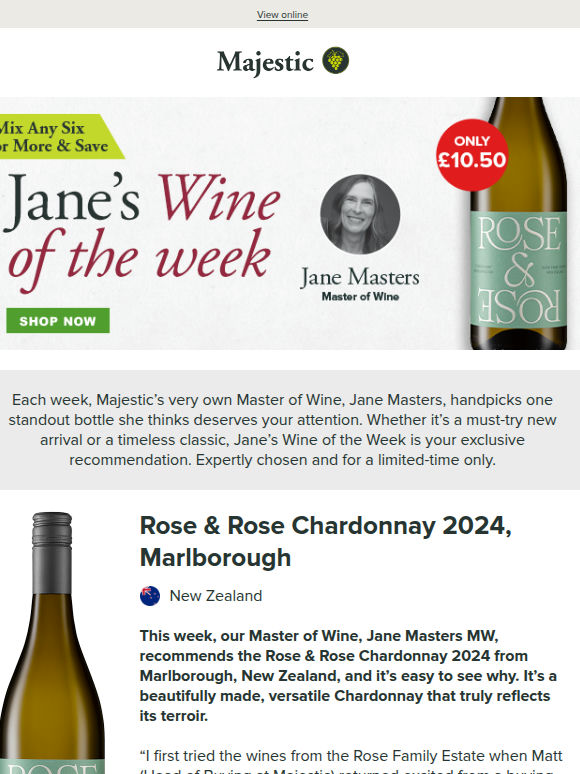Jane Masters MW NEW Wine of the Week