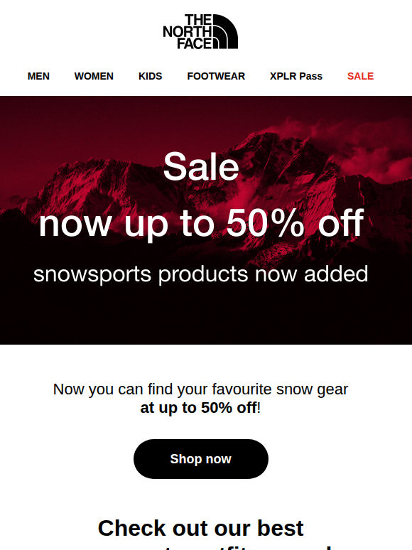 Sales up to 50% off | Snowsports gear included now! ⛷️