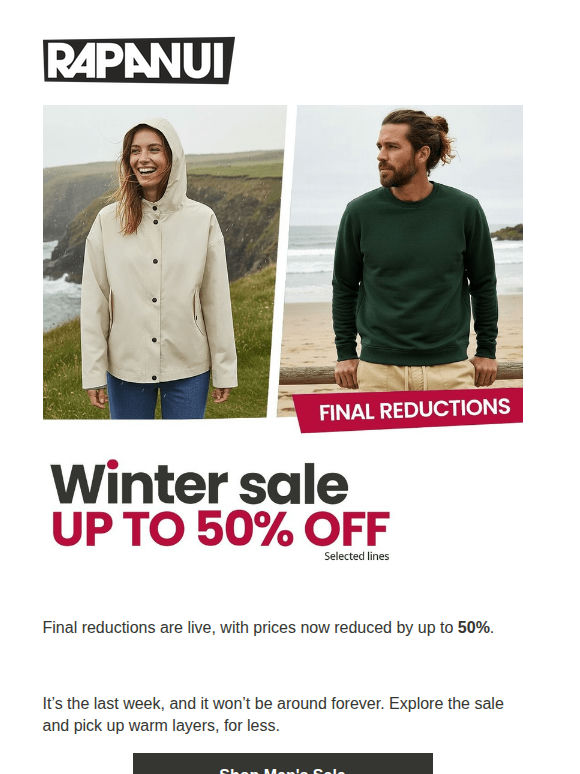 Final reductions — winter essentials, for less