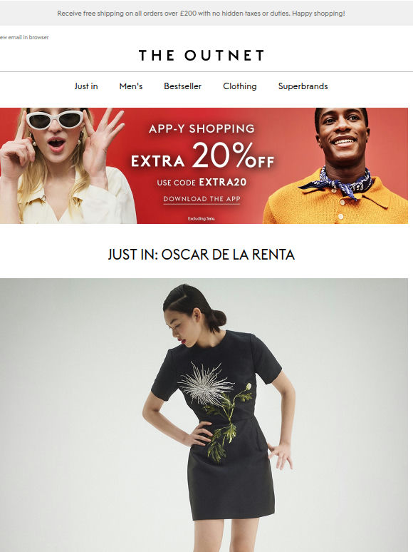 Just In: Oscar de la Renta at up to 70% off