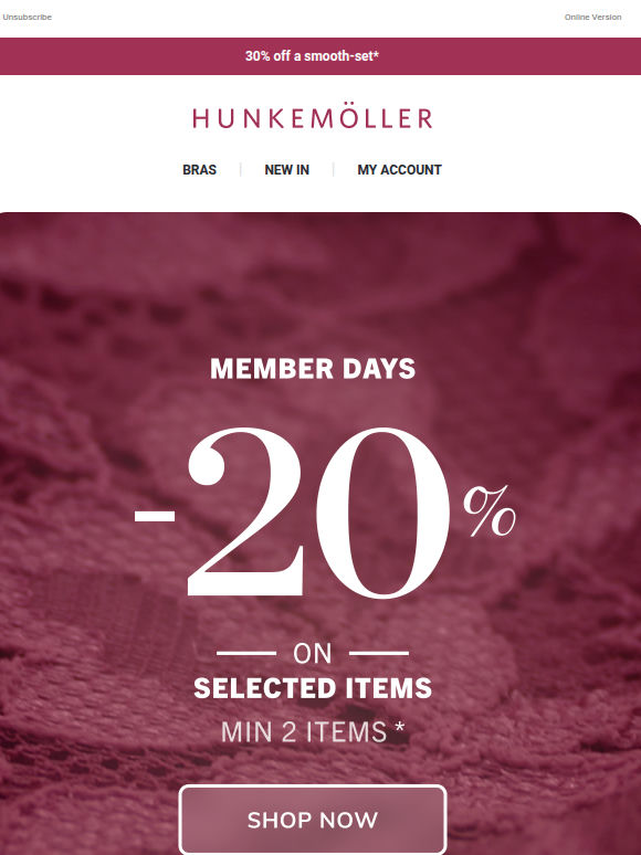 Discount? 20%! Exclusive? Obviously.