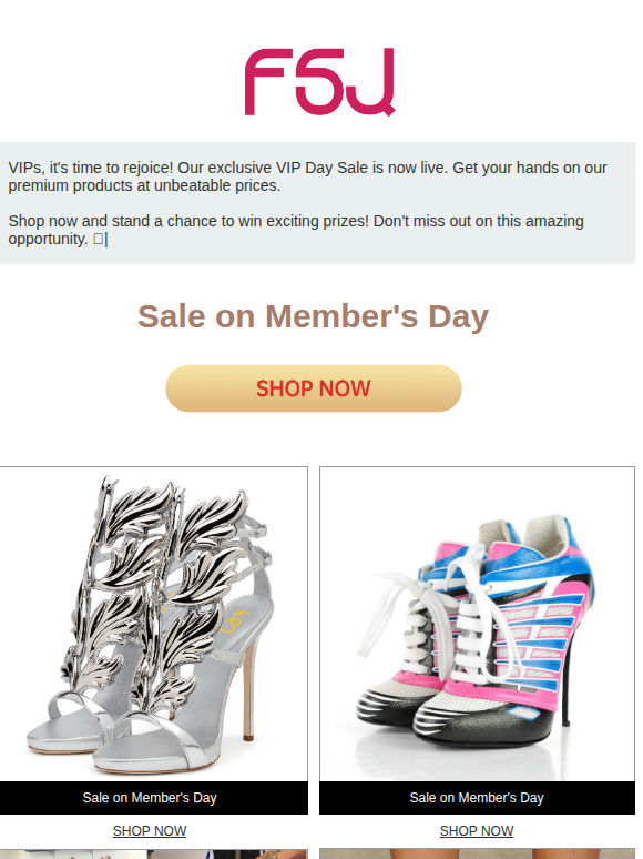 Hurry up! VIP Day Sale is here! 🎉