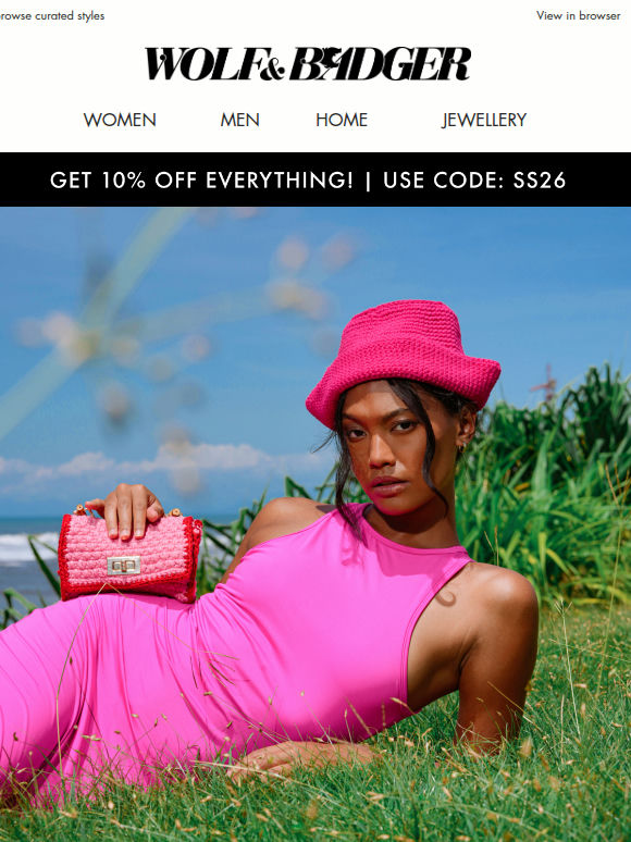 10% Off Your New Favourites