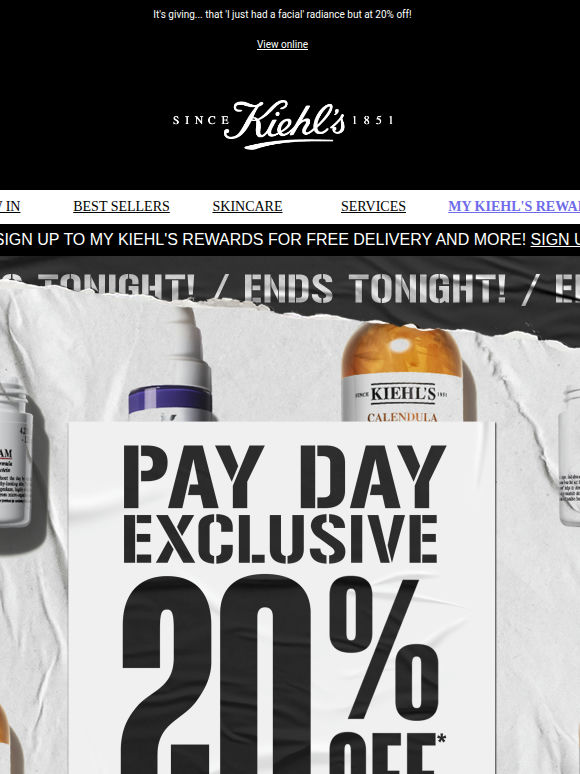 🚨 20% off your faves ends at midnight