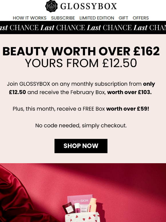 Last Chance to get the February Box 🚨