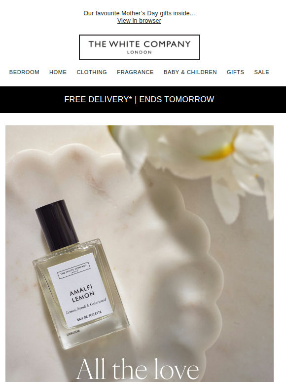 Free delivery ends tomorrow