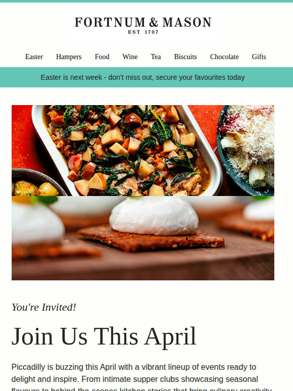 What's On at Fortnum's This April?