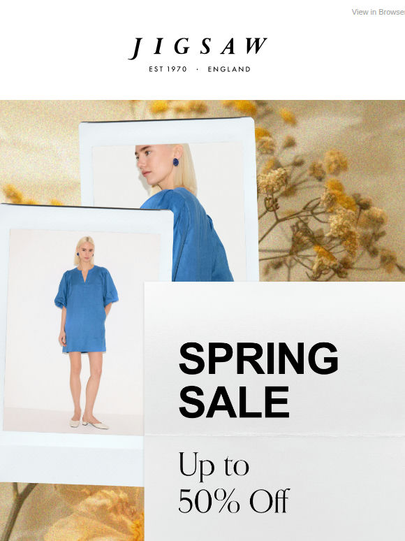 50% off this season’s must-haves