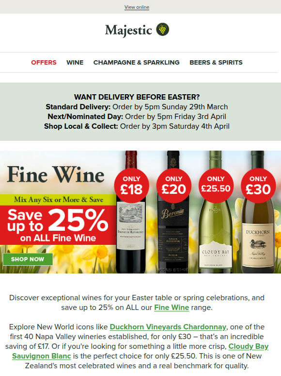 ALL Fine Wine up to 25% off