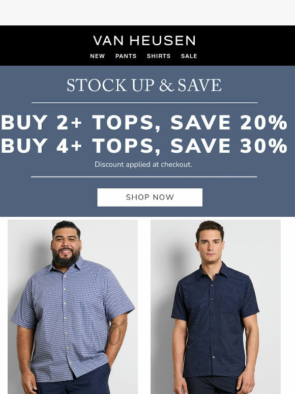 stock up & save → up to 30% off