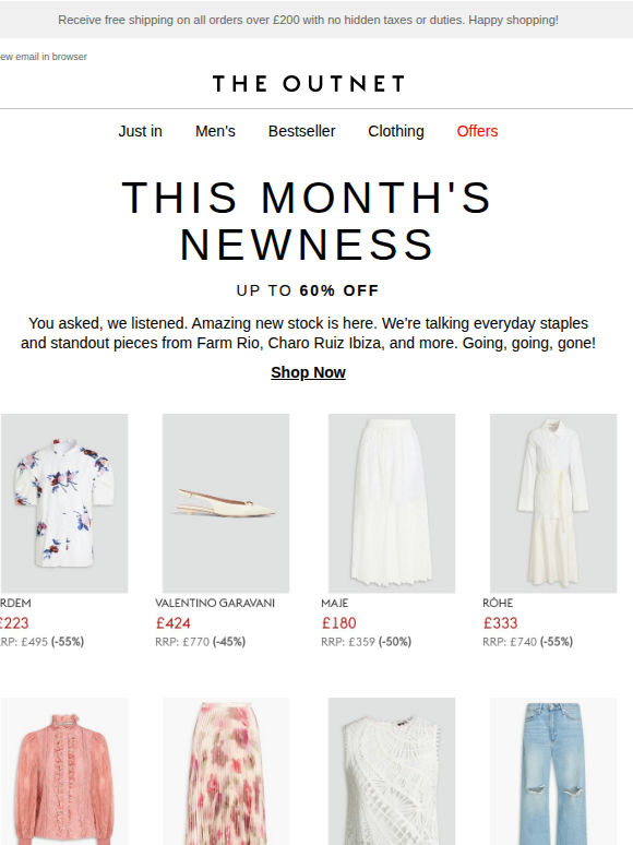 This month's NEWNESS.