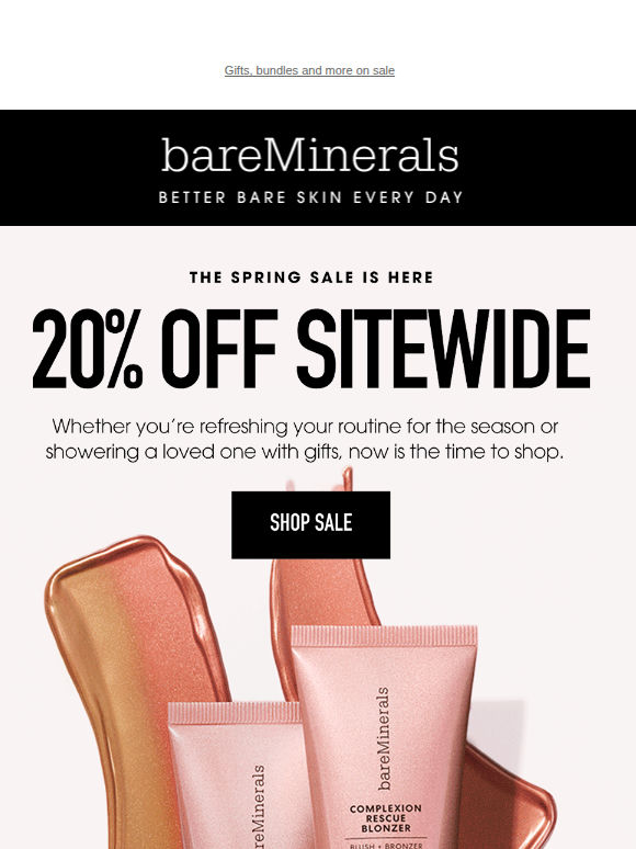 20% off your spring glow