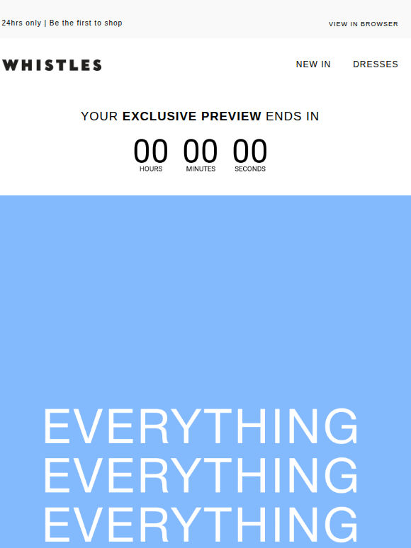 EXCLUSIVE PREVIEW: 20% off everything*