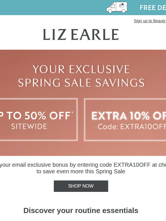 Inside: Extra Spring Savings, Just for You