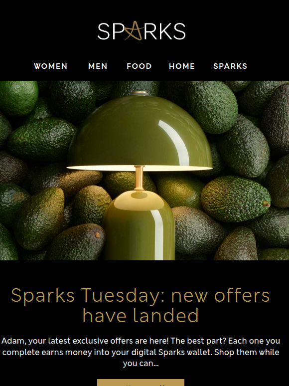 Your latest hand-picked Sparks offers