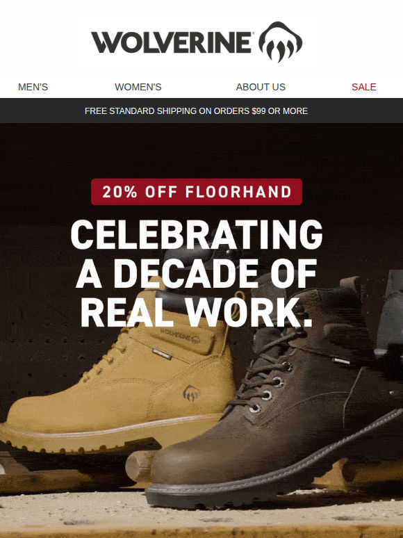 20% OFF. Quit Buying Weak Boots
