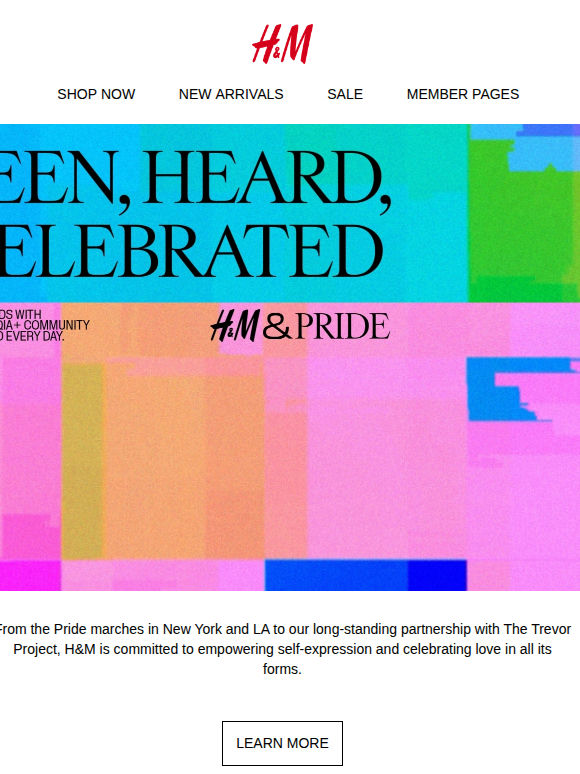 H&M&Pride: today & every day