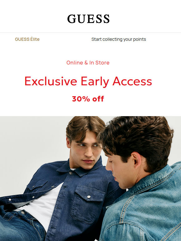 30% Off Early Sale for Loyalty Members