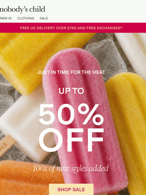 SUMMER SALE FROM £25
