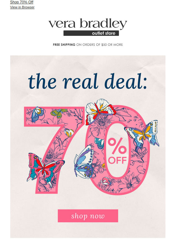 70% off so. many. options.