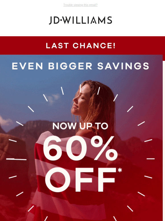 ⏰ The clock is ticking: Up to 60% off ENDS SOON!
