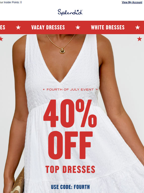 40% OFF Favorite Dresses ❤️🤍💙