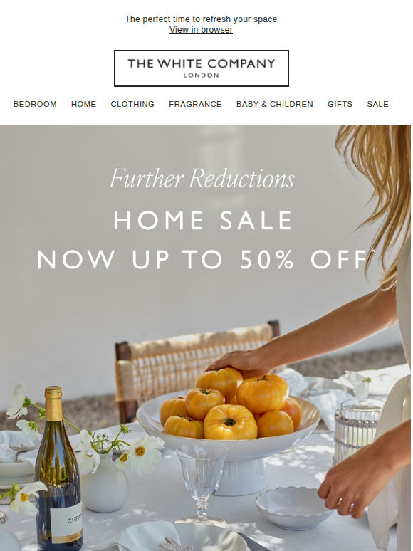 Home sale | Now up to 50% off