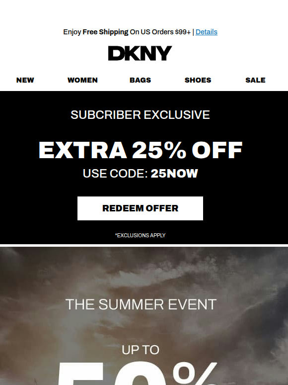 Happening Now: EXTRA 25% OFF